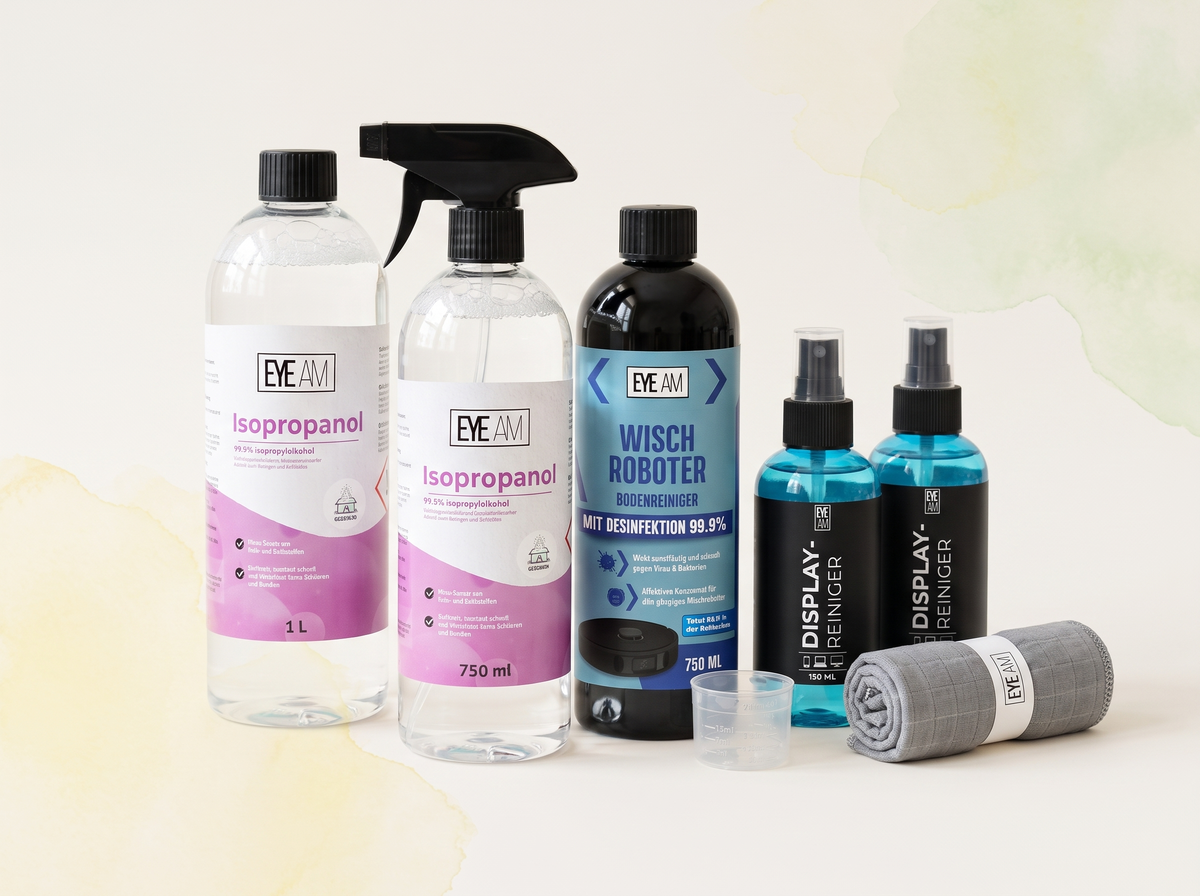EyeAm Haushalt & Desinfektion: Isopropanol, Bodenreiniger und Displayreiniger
