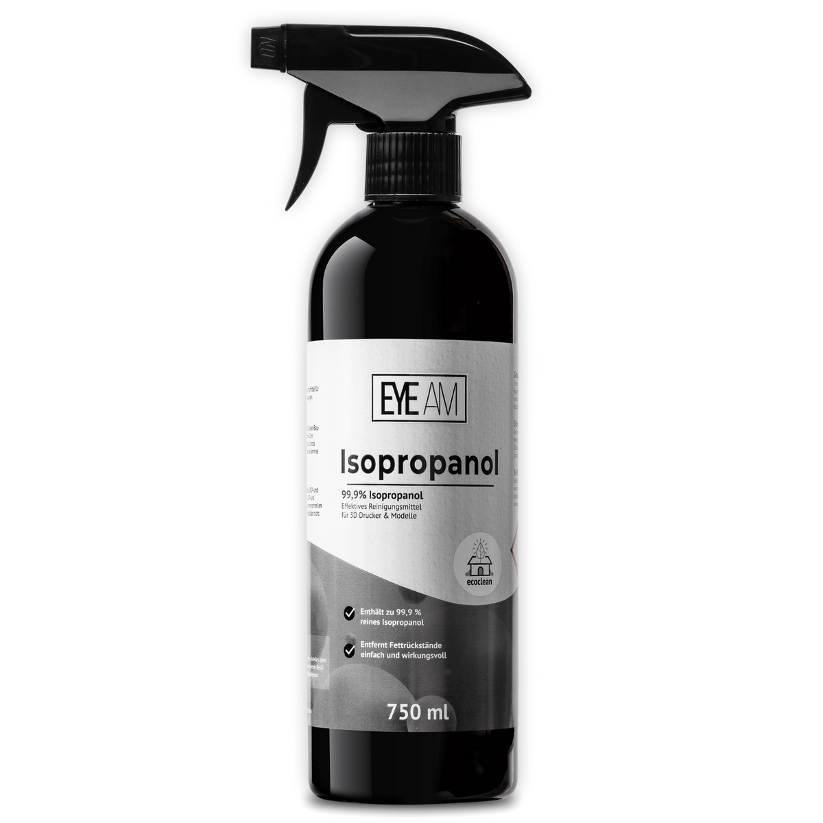 Isopropanol 99% Sprühflasche, ideal für 3D-Druck Nachbearbeitung. Sprüh-Isopropanol für 3D-Druckreinigung, präzise & praktisch