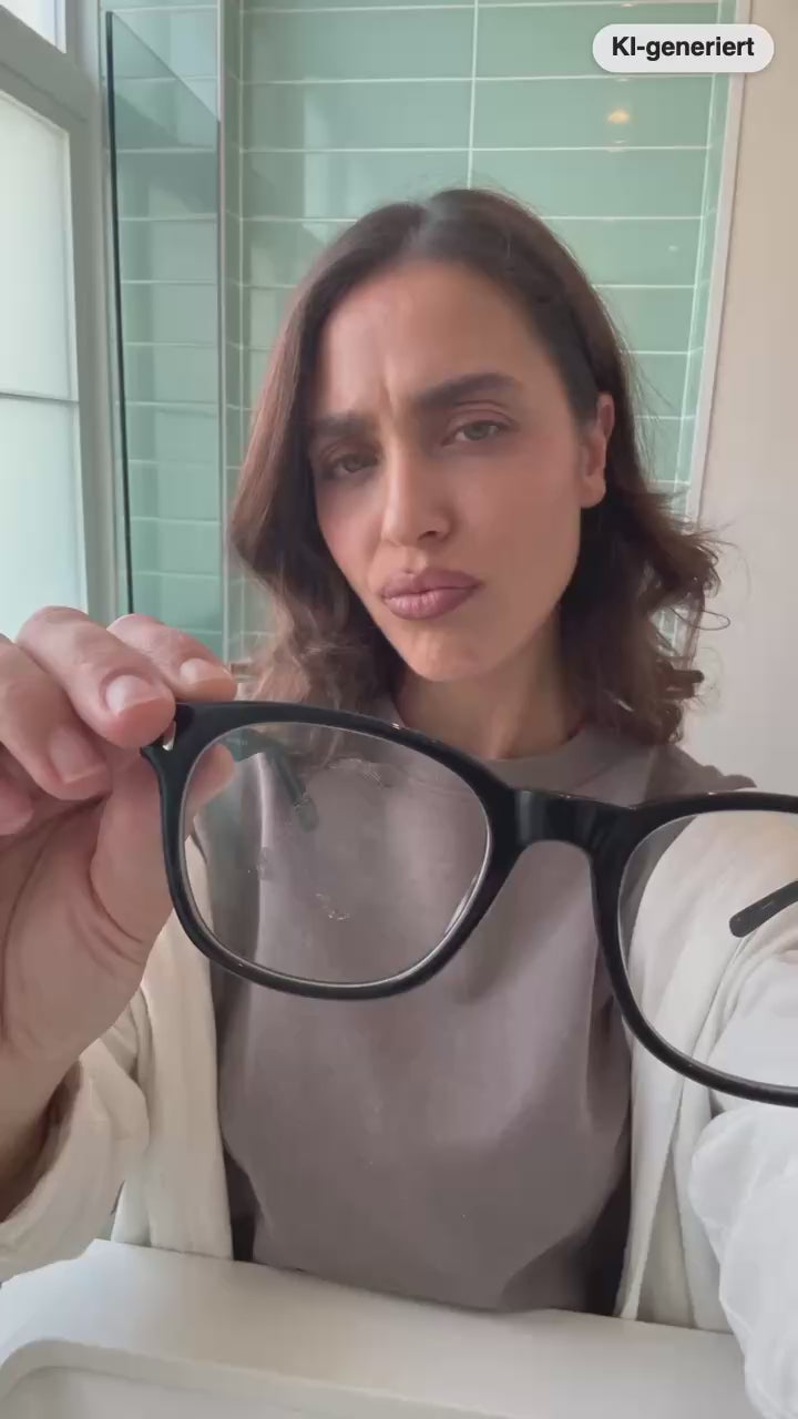 EyeAm Brillenbad im Alltag, Clip 1, KI-generiert